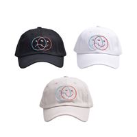 Unisex Cute Smiley Face Curved Eaves Baseball Cap main image 1