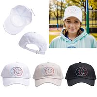 Unisex Cute Smiley Face Curved Eaves Baseball Cap main image 4