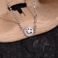 Simple Style Smiley Face Copper Pendant Necklace sku image 1