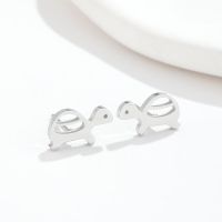 Fashion Tortoise Stainless Steel Plating Ear Studs 1 Pair sku image 1