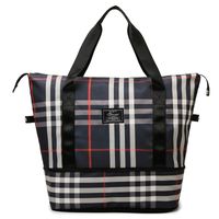 Women's Classic Style Stripe Oxford Cloth Travel Bags sku image 7