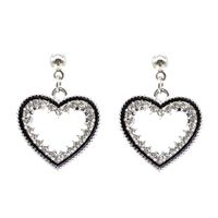 1 Pair Elegant Star Heart Shape Flower Alloy Plating Women's Drop Earrings sku image 3