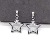 1 Pair Elegant Star Heart Shape Flower Alloy Plating Women's Drop Earrings main image 8