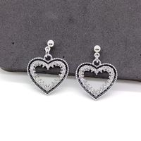 1 Pair Elegant Star Heart Shape Flower Alloy Plating Women's Drop Earrings main image 4