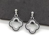 1 Pair Elegant Star Heart Shape Flower Alloy Plating Women's Drop Earrings main image 10