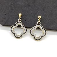 1 Pair Elegant Star Heart Shape Flower Alloy Plating Women's Drop Earrings sku image 2