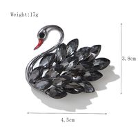 Elegant Swan Alloy Inlay Rhinestones Women's Brooches main image 2