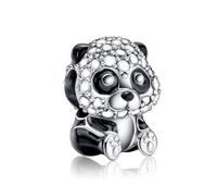 1 Piece Fashion Cartoon Panda Flower Alloy Enamel Plating Inlay Rhinestones Jewelry Accessories main image 4