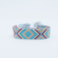 Ethnic Style Letter Stripe Rhombus Polyester Embroidery Braid Unisex Bracelets sku image 6