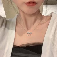 Simple Style Heart Shape Alloy Copper Plating Inlay Artificial Pearls Women's Layered Necklaces sku image 74