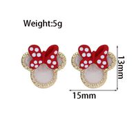 1 Pair Simple Style Bow Knot Plating Alloy Gold Plated Ear Studs sku image 1