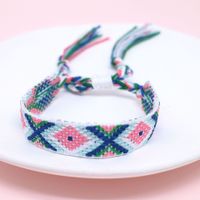 Ethnic Style Letter Stripe Rhombus Polyester Embroidery Braid Unisex Bracelets sku image 3