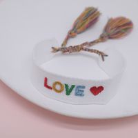 Ethnic Style Letter Stripe Rhombus Polyester Embroidery Braid Unisex Bracelets sku image 29