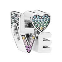 5 PCS/Package Hole 4~4.9mm Alloy Zircon Cartoon Heart Shape Polished Beads sku image 41