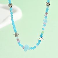 IG Style Casual Star Smiley Face Beaded Alloy Women's Necklace main image 6
