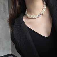 Retro Star Imitation Pearl Alloy Women's Bracelets Necklace sku image 3