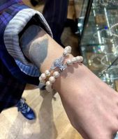 Retro Star Imitation Pearl Alloy Women's Bracelets Necklace sku image 1