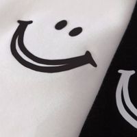 Frau T-shirt Kurzarm T-shirts Drucken Lässig Lächelndes Gesicht main image 4