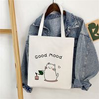 Women's Basic Letter Oxford Cloth Shopping Bags sku image 24
