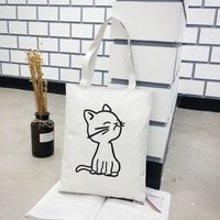 Women's Basic Letter Oxford Cloth Shopping Bags sku image 3