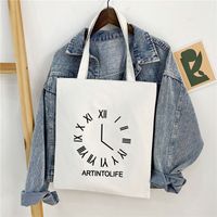 Women's Basic Letter Oxford Cloth Shopping Bags sku image 20