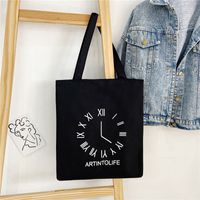 Women's Basic Letter Oxford Cloth Shopping Bags sku image 19