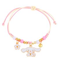 Cute Butterfly Arylic Synthetics Alloy Beaded Rhinestones Pearl Beads 18k Gold Plated Gold Plated Silver Plated Women's Bracelets sku image 7