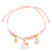 Cute Butterfly Arylic Synthetics Alloy Beaded Rhinestones Pearl Beads 18k Gold Plated Gold Plated Silver Plated Women's Bracelets sku image 3