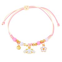Cute Butterfly Arylic Synthetics Alloy Beaded Rhinestones Pearl Beads 18k Gold Plated Gold Plated Silver Plated Women's Bracelets sku image 10