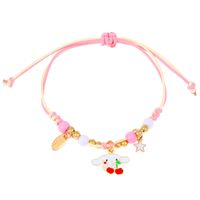 Cute Butterfly Arylic Synthetics Alloy Beaded Rhinestones Pearl Beads 18k Gold Plated Gold Plated Silver Plated Women's Bracelets sku image 17