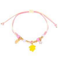 Cute Butterfly Arylic Synthetics Alloy Beaded Rhinestones Pearl Beads 18k Gold Plated Gold Plated Silver Plated Women's Bracelets sku image 18