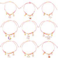 Cute Butterfly Arylic Synthetics Alloy Beaded Rhinestones Pearl Beads 18k Gold Plated Gold Plated Silver Plated Women's Bracelets main image 6