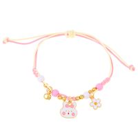 Cute Butterfly Arylic Synthetics Alloy Beaded Rhinestones Pearl Beads 18k Gold Plated Gold Plated Silver Plated Women's Bracelets sku image 9