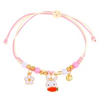 Cute Butterfly Arylic Synthetics Alloy Beaded Rhinestones Pearl Beads 18k Gold Plated Gold Plated Silver Plated Women's Bracelets sku image 5