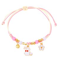 Cute Butterfly Arylic Synthetics Alloy Beaded Rhinestones Pearl Beads 18k Gold Plated Gold Plated Silver Plated Women's Bracelets sku image 4