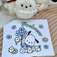 Cute Cartoon Phone Screen Cleaning Cloth Ins Sanouli Dog Rabbit Glasses Cloth Simple Pattern Cleaning Cloth sku image 2