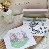 Cute Cartoon Phone Screen Cleaning Cloth Ins Sanouli Dog Rabbit Glasses Cloth Simple Pattern Cleaning Cloth main image 3