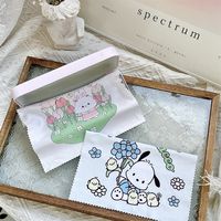Cute Cartoon Phone Screen Cleaning Cloth Ins Sanouli Dog Rabbit Glasses Cloth Simple Pattern Cleaning Cloth main image 5