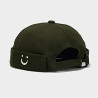 Unisex Simple Style Smiley Face Embroidery Eaveless Beanie Hat sku image 4