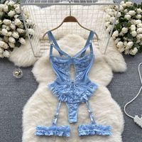 Lace Adjustable Lace Bras Sexy Lace Lace See-through Corset Bikini See-through Sexy Lingerie main image 1