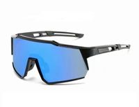 Sports Solid Color Pc Biker Full Frame Sports Sunglasses sku image 4