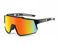 Sports Solid Color Pc Biker Full Frame Sports Sunglasses sku image 5