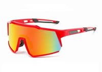 Sports Solid Color Pc Biker Full Frame Sports Sunglasses sku image 2