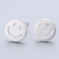1 Pair Cute Sweet Triangle Bow Knot Snowflake Plating Sterling Silver Ear Studs sku image 4