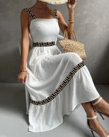 Women's Strap Dress Casual Strapless Printing Sleeveless Printing Maxi Long Dress Daily main image 3