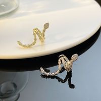 1 Piece Ig Style Simple Style Animal Snake Plating Copper 14k Gold Plated Silver Plated Ear Cuffs main image 2