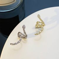 1 Piece Ig Style Simple Style Animal Snake Plating Copper 14k Gold Plated Silver Plated Ear Cuffs main image 4
