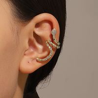 1 Piece Ig Style Simple Style Animal Snake Plating Copper 14k Gold Plated Silver Plated Ear Cuffs main image 1