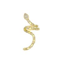 1 Piece Ig Style Simple Style Animal Snake Plating Copper 14k Gold Plated Silver Plated Ear Cuffs sku image 2