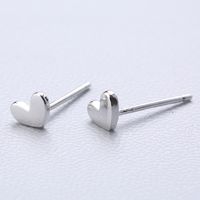 1 Pair Cute Sweet Triangle Bow Knot Snowflake Plating Sterling Silver Ear Studs sku image 36